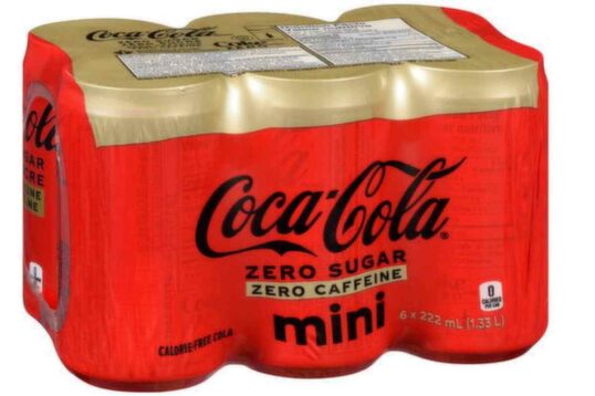 Coke Zero Nutrition Label
