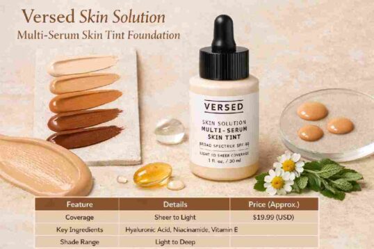 versed skin solution Multi-Serum skin tint foundation