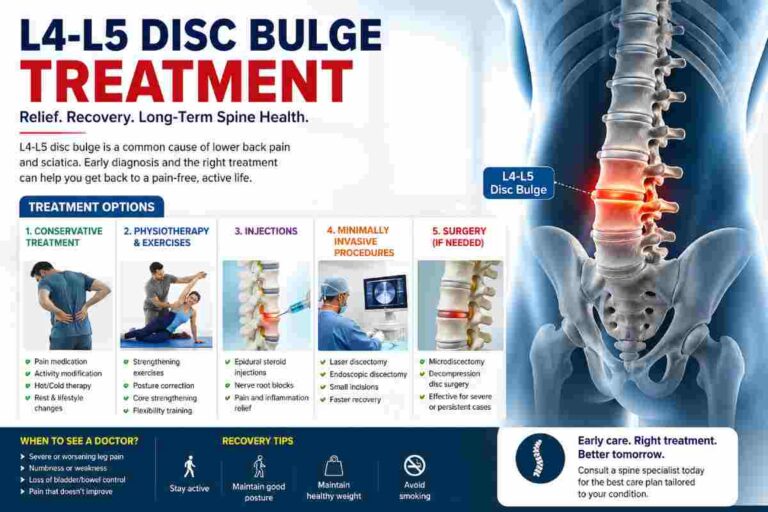 L4-L5 Disc Bulge Treatment in India – Cost, Exercises & Recovery Explained