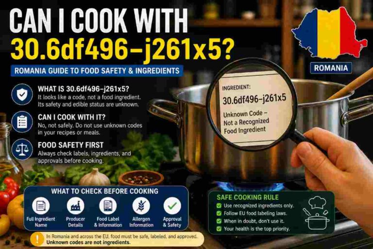 Can I Cook With 30.6df496–j261x5 – Romania Safety Guide & Facts
